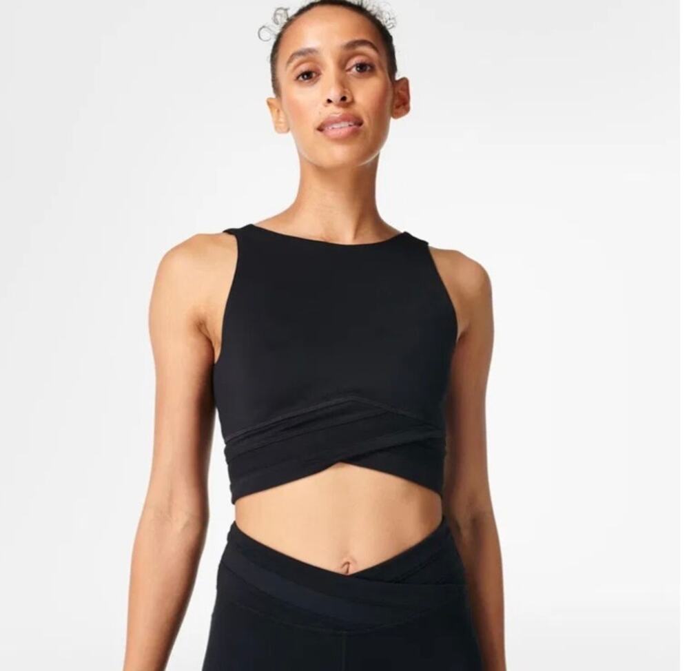 SWEATY BETTY All Day Wrap Waist Tank Top - Small
